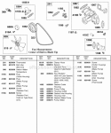 Rocker Arm Shaft Camshaft Valves Springs Diagram and Parts List for 589447-0310-99  Briggs and Stratton Engine